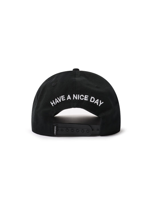 Market Studios Badge 6 Panel Hat - Black