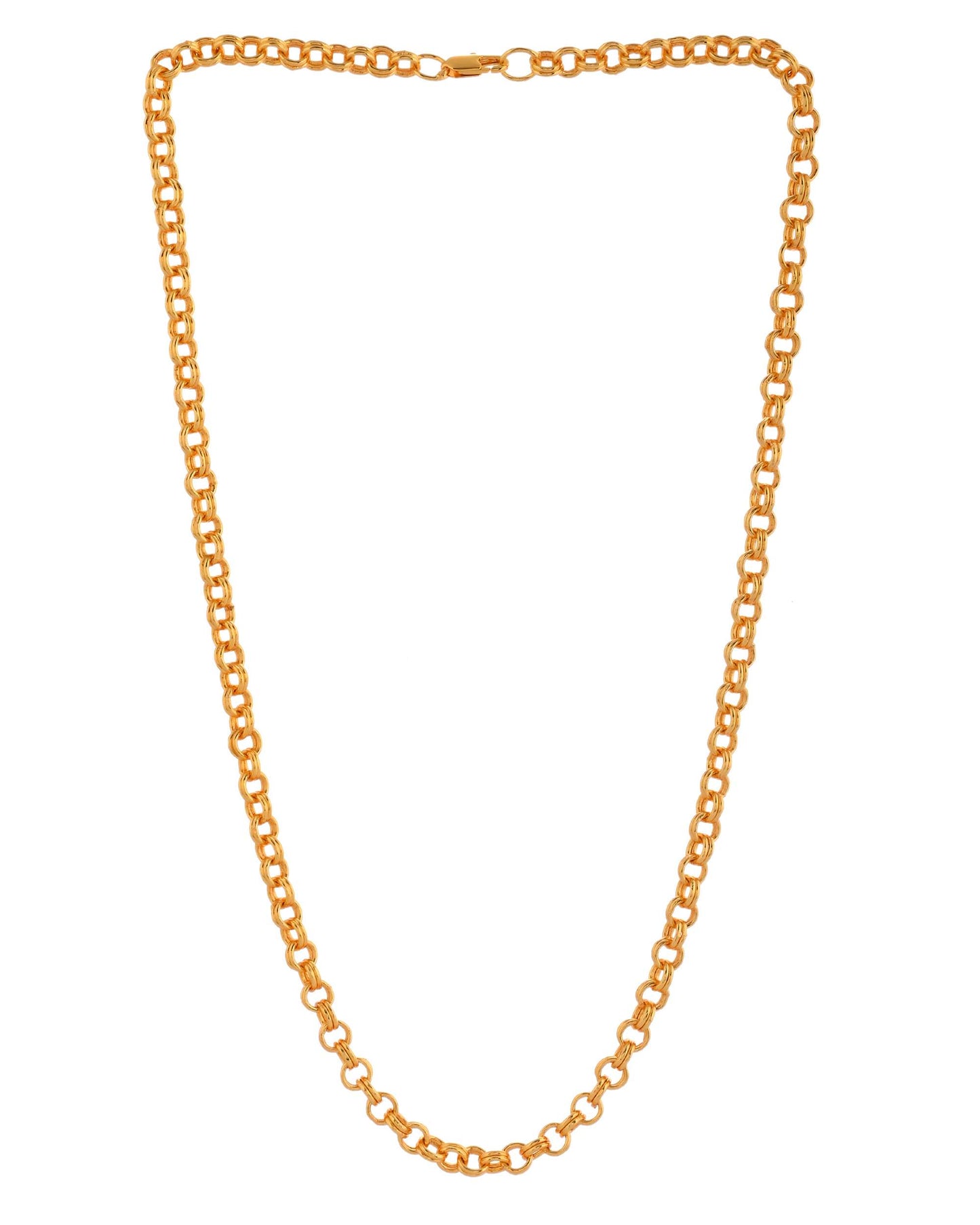 Jewels Nest Golden Rope-Link Chain for Men & Women – Trendy & Timeless