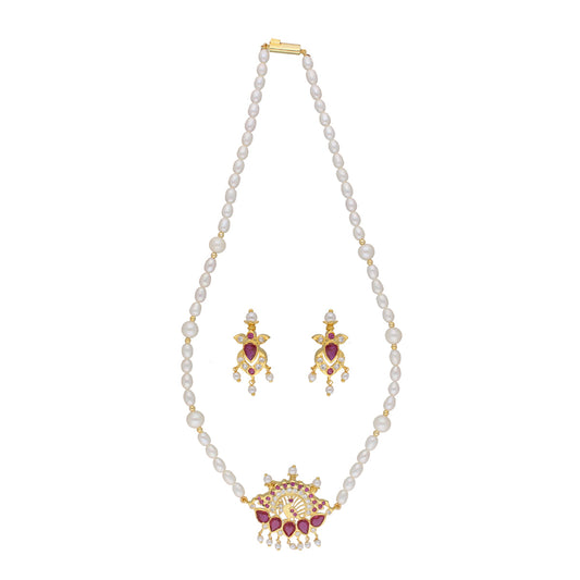 J Pearls Fancy 1 Line Oval Pearl Necklaces - Real Pearl Jewelry
