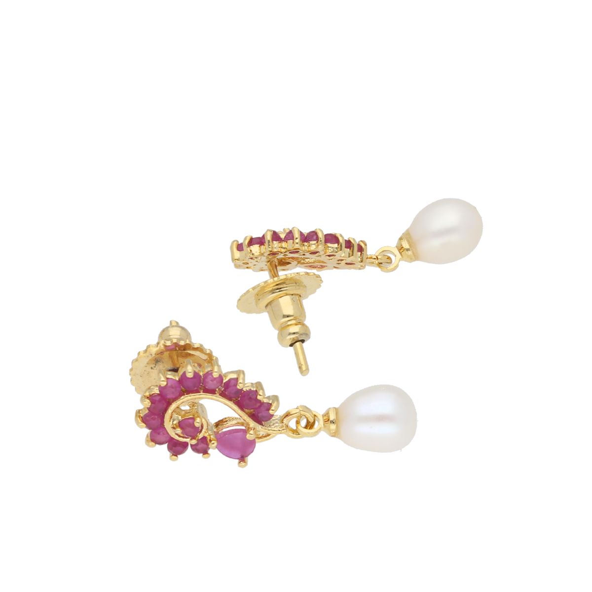 J Pearls Jaanvi Pearl Earrings - Real Pearl Jewelry