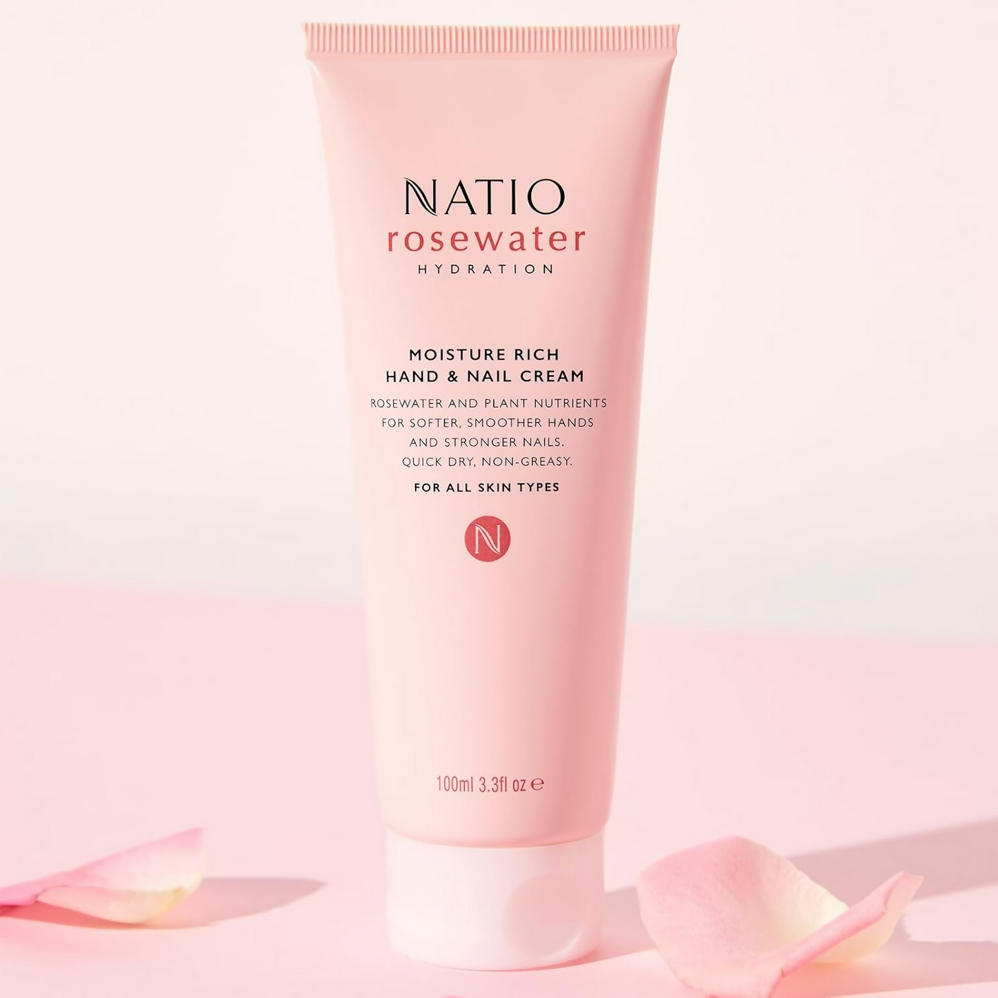 Natio Rosewater Hydration Moisture Rich Hand & Nail Cream