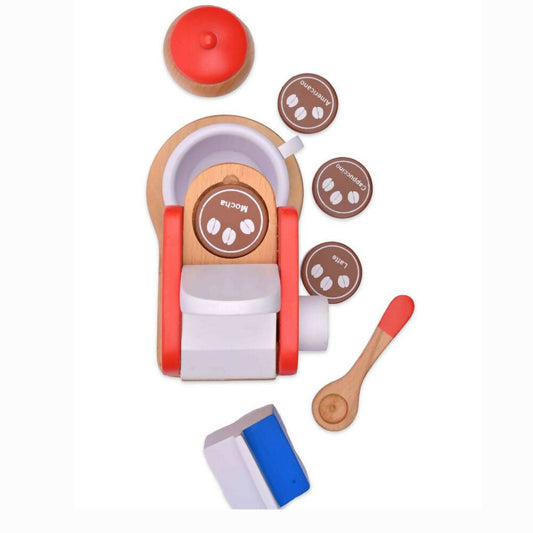 Nesta Toys Wooden Coffee Maker Toy - Multicolor