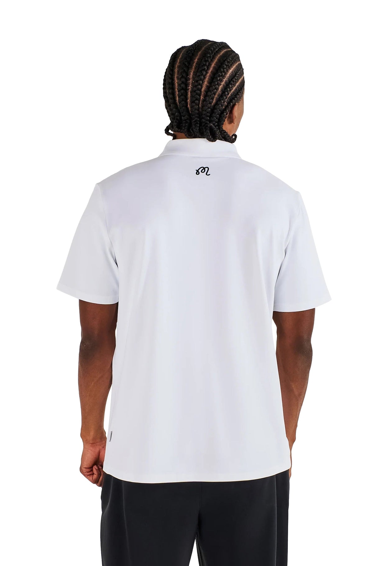 Malbon Malbon Block Placket Polo - White