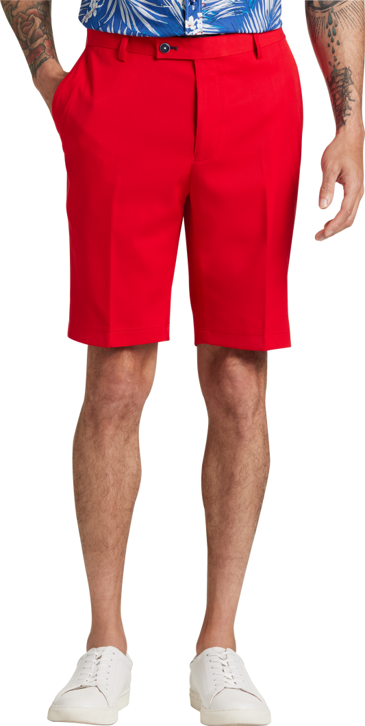 Paisley and Gray Mens Slim Fit Shorts