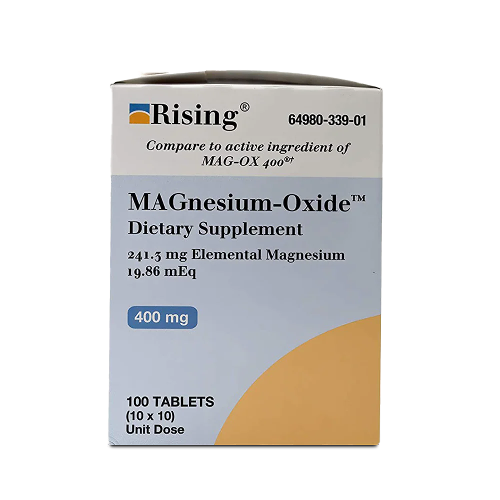 Tablet Rising Magnesium Oxide 400MG 100 Tablets