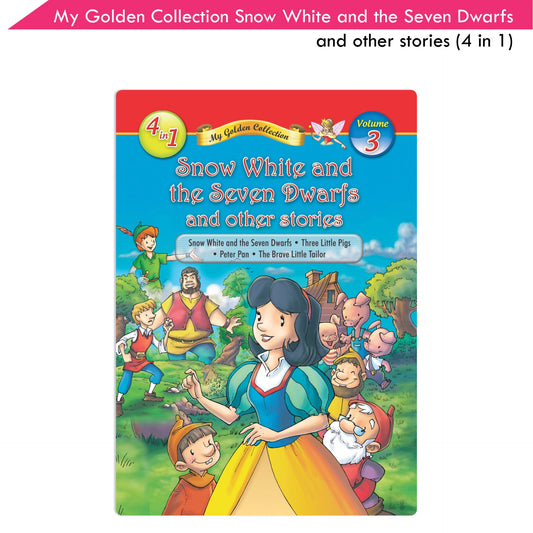 Jolly Kids My Golden Collection Volume 3 Snow White & The Seven Dwarfs & Other 4 in 1 Bedtime Stories| Ages 3-8 Year