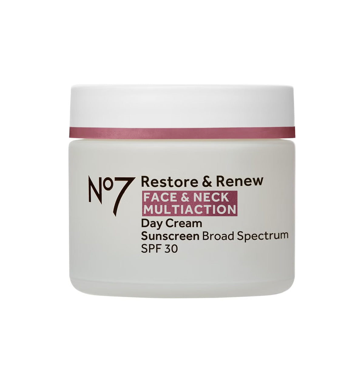 No7 Restore & Renew Multi Action Face & Neck Day Cream SPF30 1.69fl oz - Imperfect Box