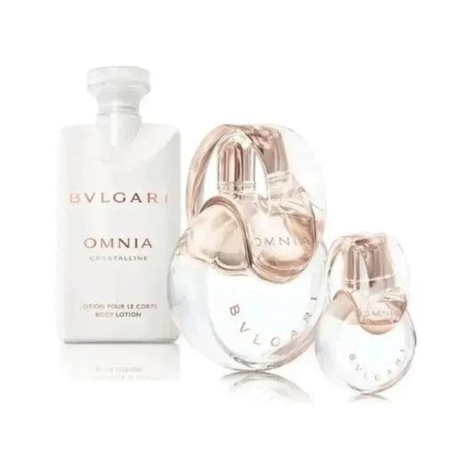 Omnia Crystalline By Bvlgari For Women (3pc Gift Set)