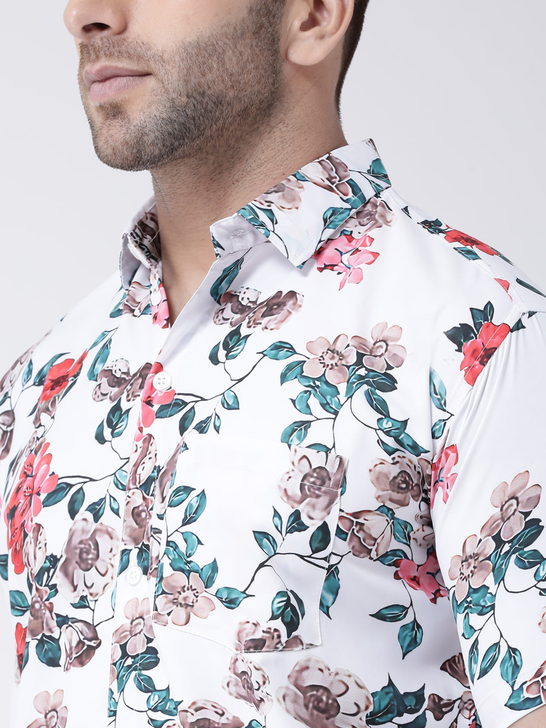Indian Clothing RIAG Multi color Men's Half Sleeves Printed Shirt