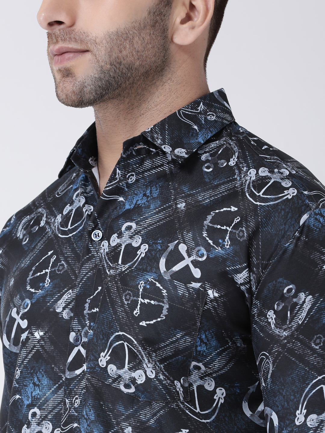 RIAG Multi color Men's Half Sleeves Printed Shirt