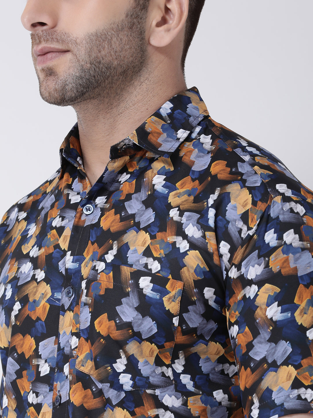 RIAG Multi color Men's Half Sleeves Printed Shirt