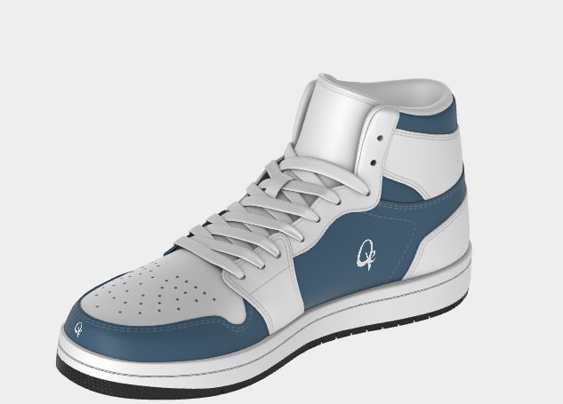 QE Blue White Force Sneakers