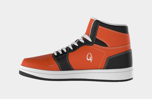 QE Orange Black Force Sneakers