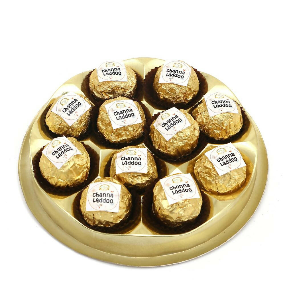 Ghasitaram Round Box Of 11 Channa Laddoos