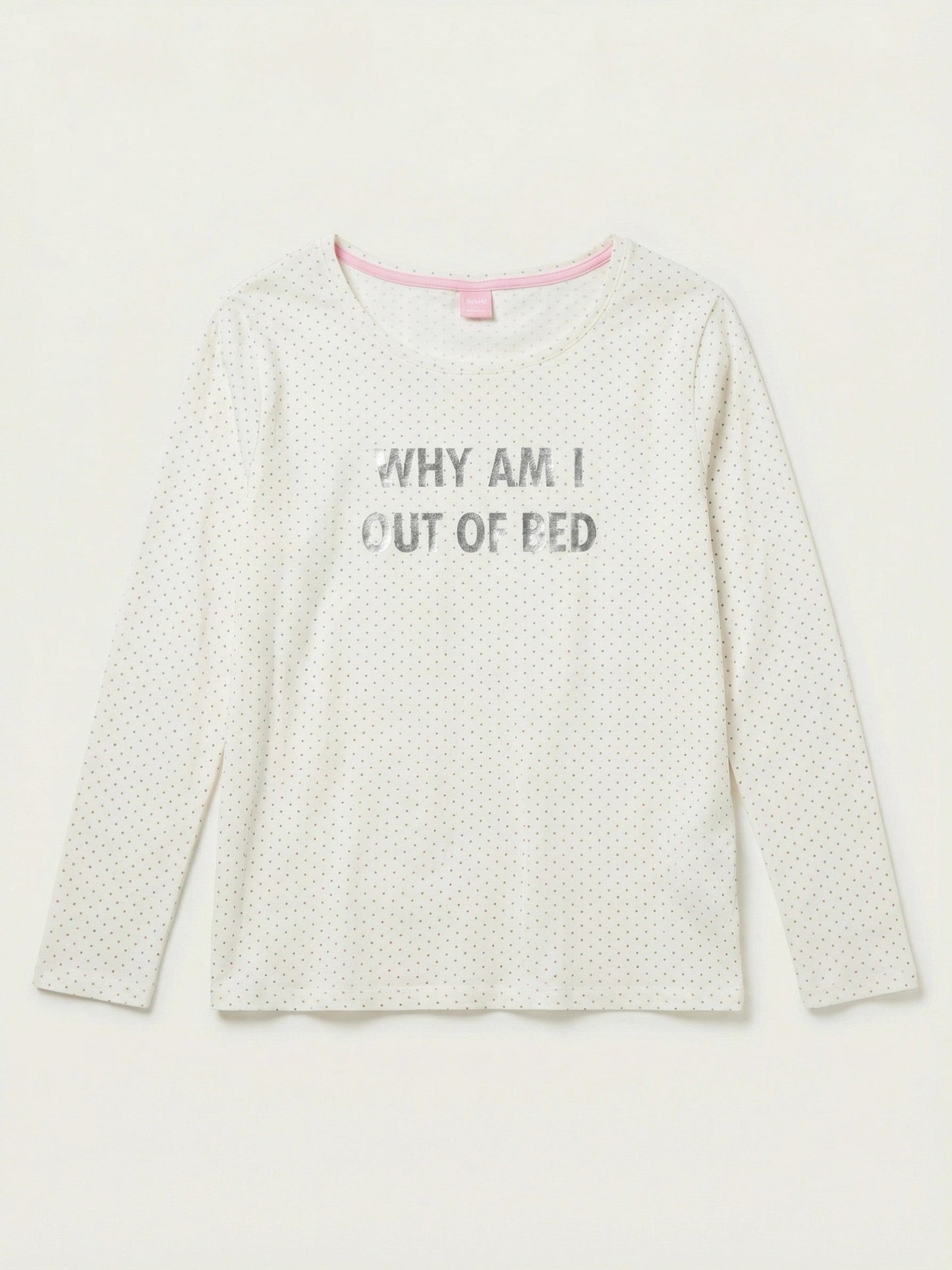 Jenni by Jennifer Moore Why Am I Out Of Bed Cotton Graphic Top Medium