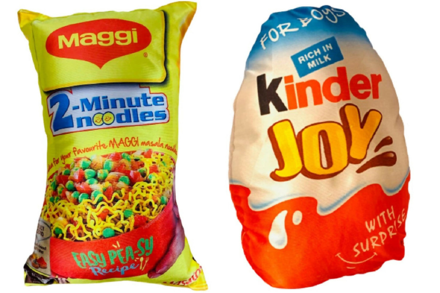 Unique Fashion Pack of 2 Microfibre Filled Reversible Cushion For Kids - Maggie And Kinder Joy