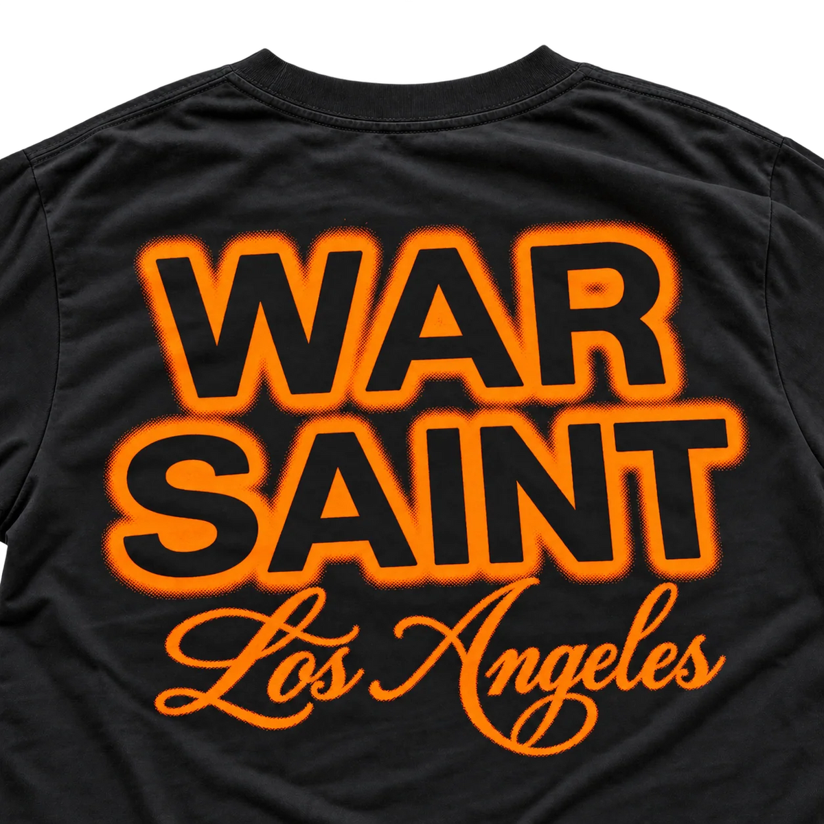 Warsaint Halloween Tee - Black/Neon Orange