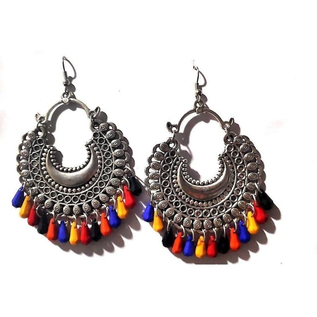 MS Fashion India Muskan Fancy Oxidized Multi Color Earring