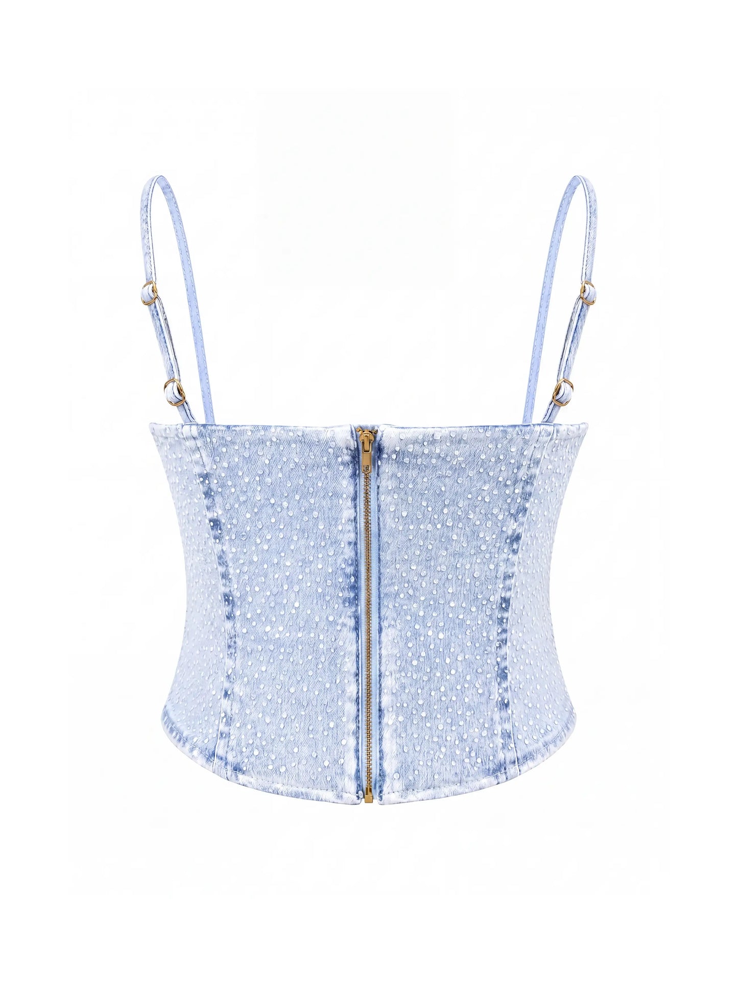 Rain on Me Corset - Medium Wash