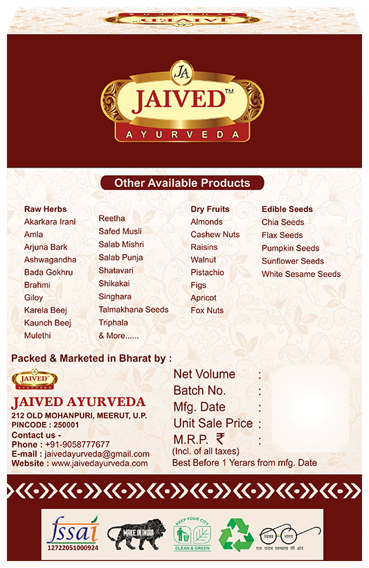 Jaived Ayurveda Salab Punja