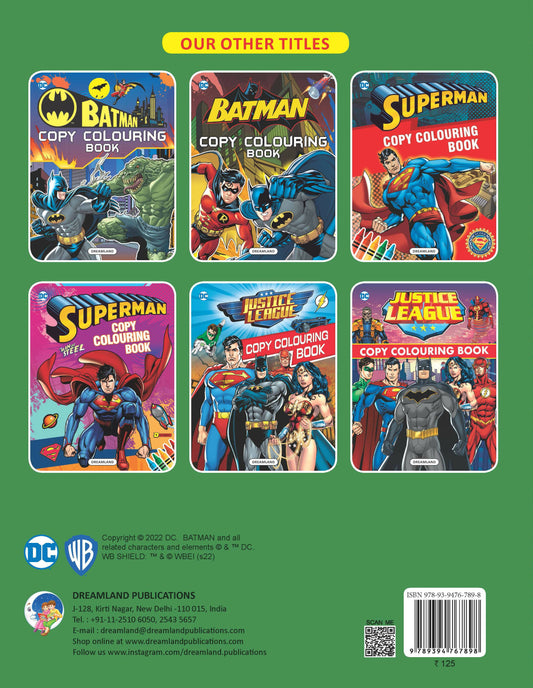 Dreamland Batman Copy Colouring Book: Children Drawing, Painting & Colouring Book