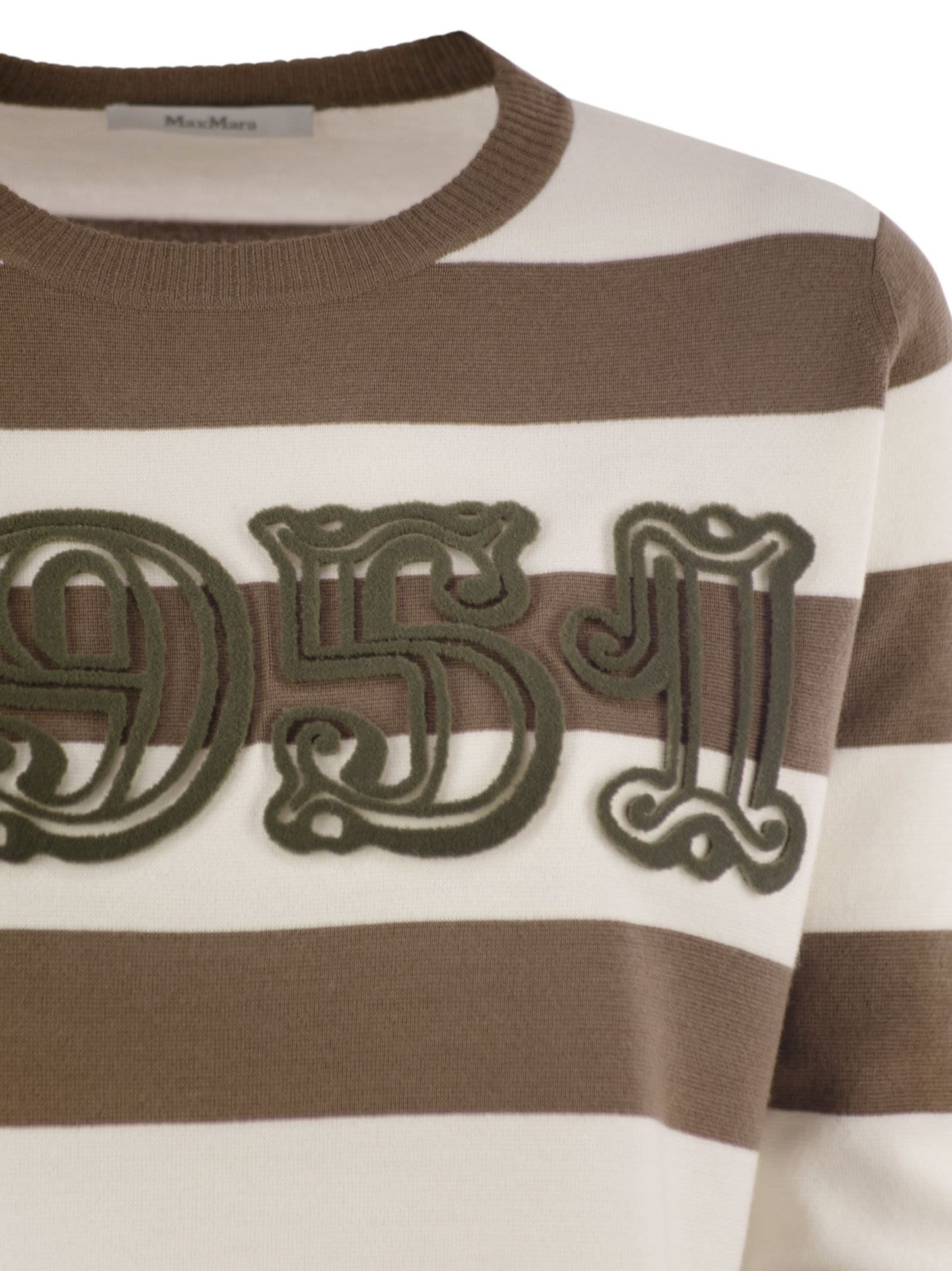 Max Mara Women Viterbo - Wool Sweater With Embroidery