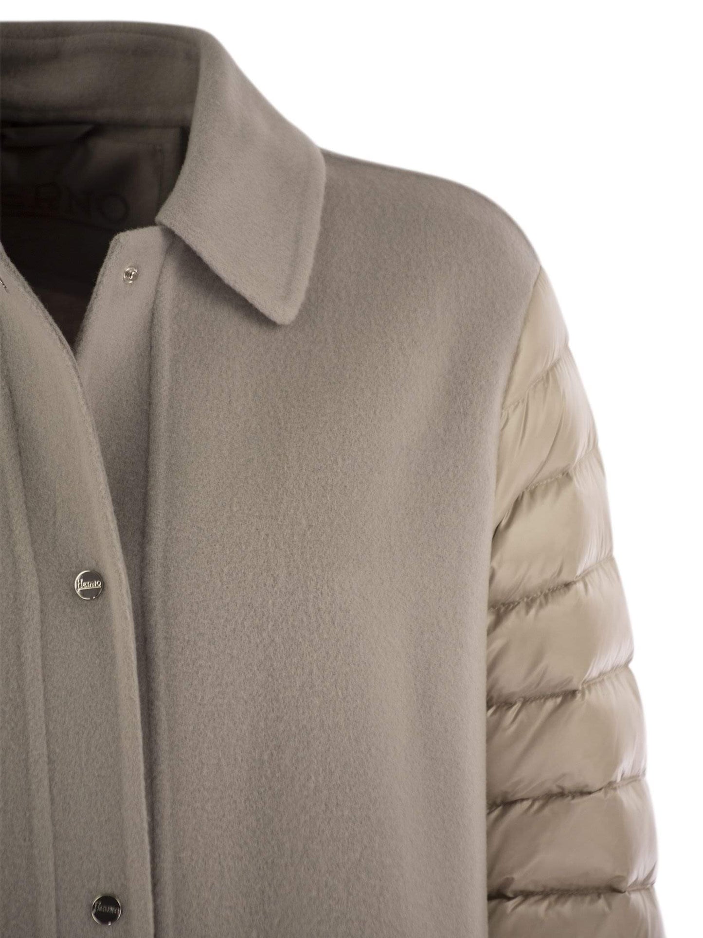 Herno Women Coat With Down Sleeves