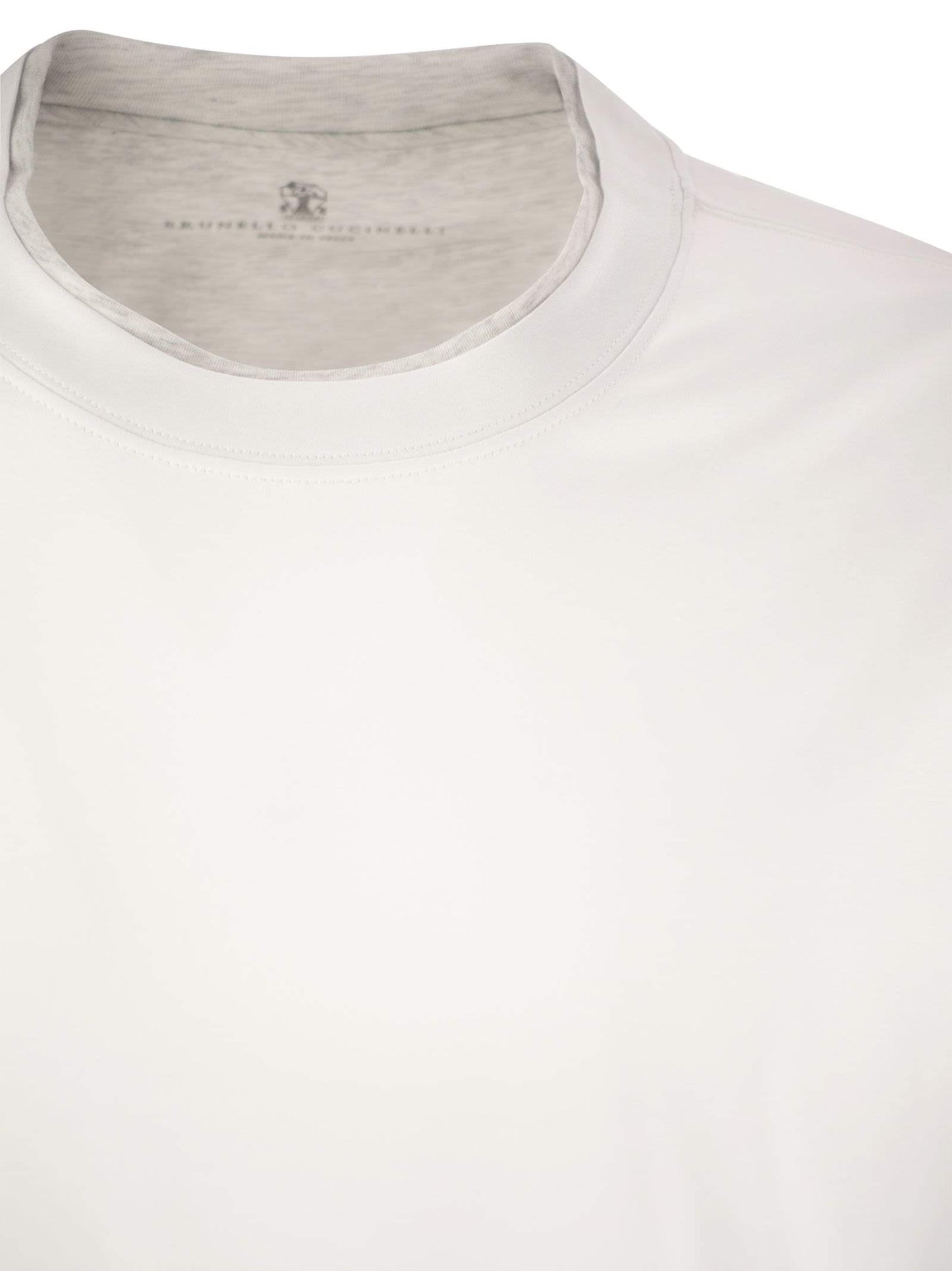 Brunello Cucinelli Men Slim Fit Crew-Neck T-Shirt In Lightweight Cotton Jersey