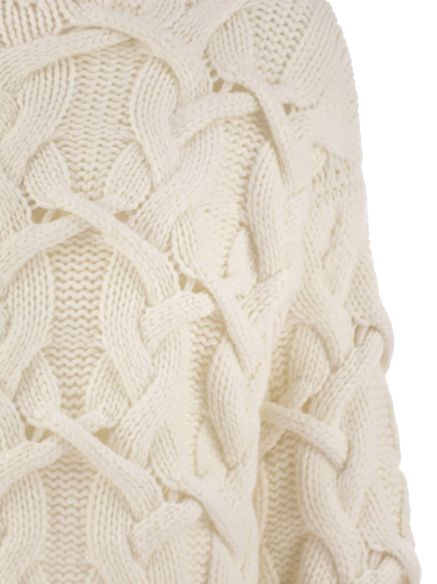 Brunello Cucinelli Women Braided High-Necked Cashmere Sweater
