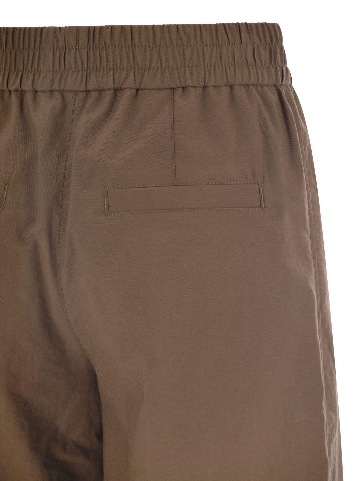 Brunello Cucinelli Women Loose Fit Cotton Trousers
