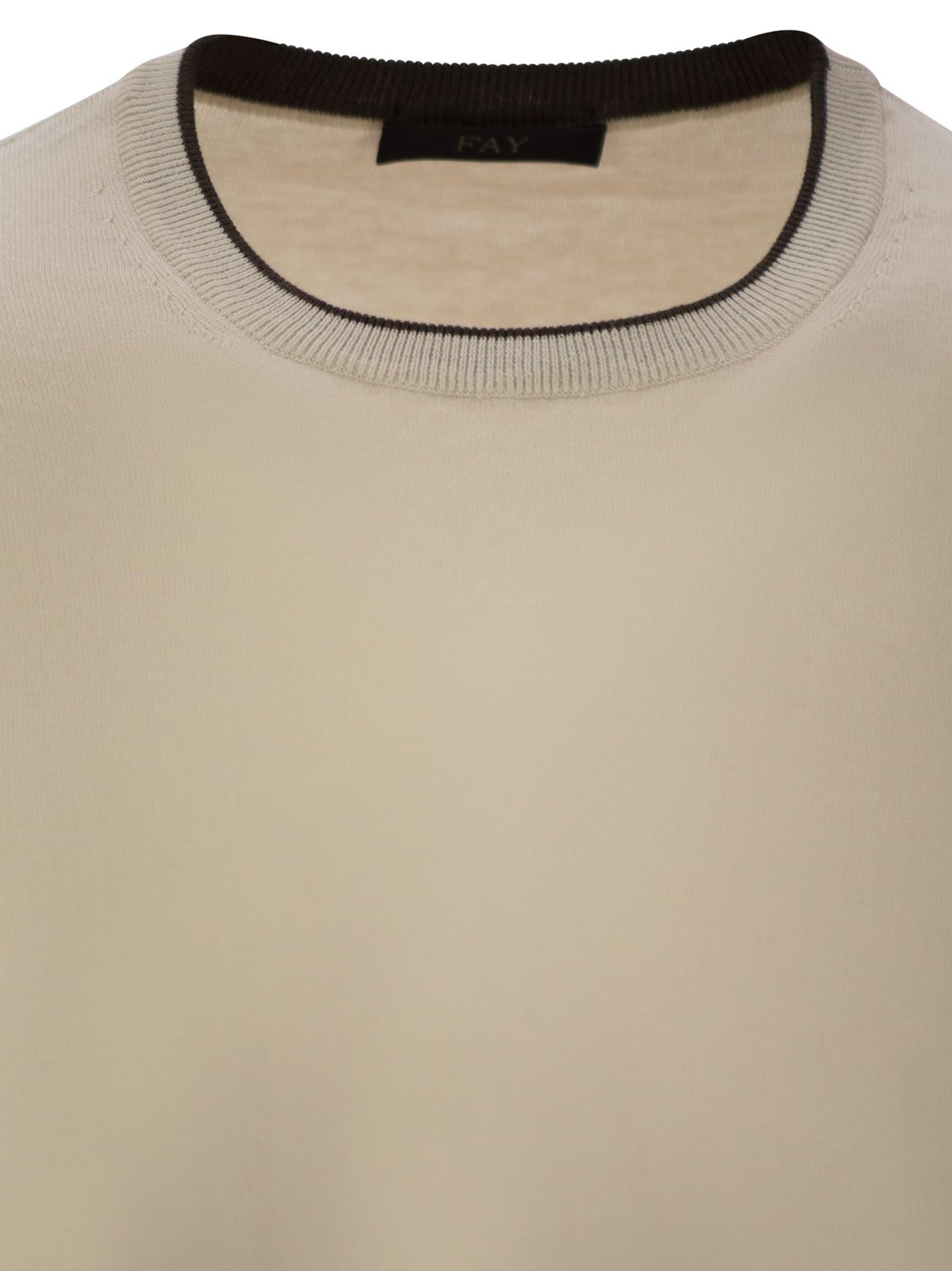 Fay Men Cotton Crew-Neck Jumper