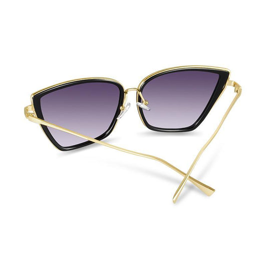 2021 New Cateye Sunglasses for Women In Vintage Metal Glasses Style For Women And Lady With Mirror Retro Glasses And UV400 Protection