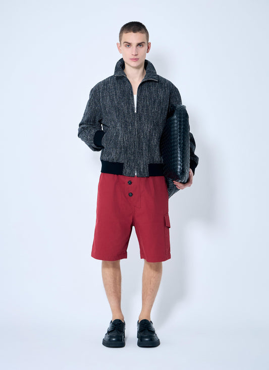 Bottega Veneta Men Light Cotton Twill Shorts