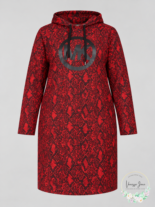 Michael Michael Kors Plus Size Printed Hoodie Dress