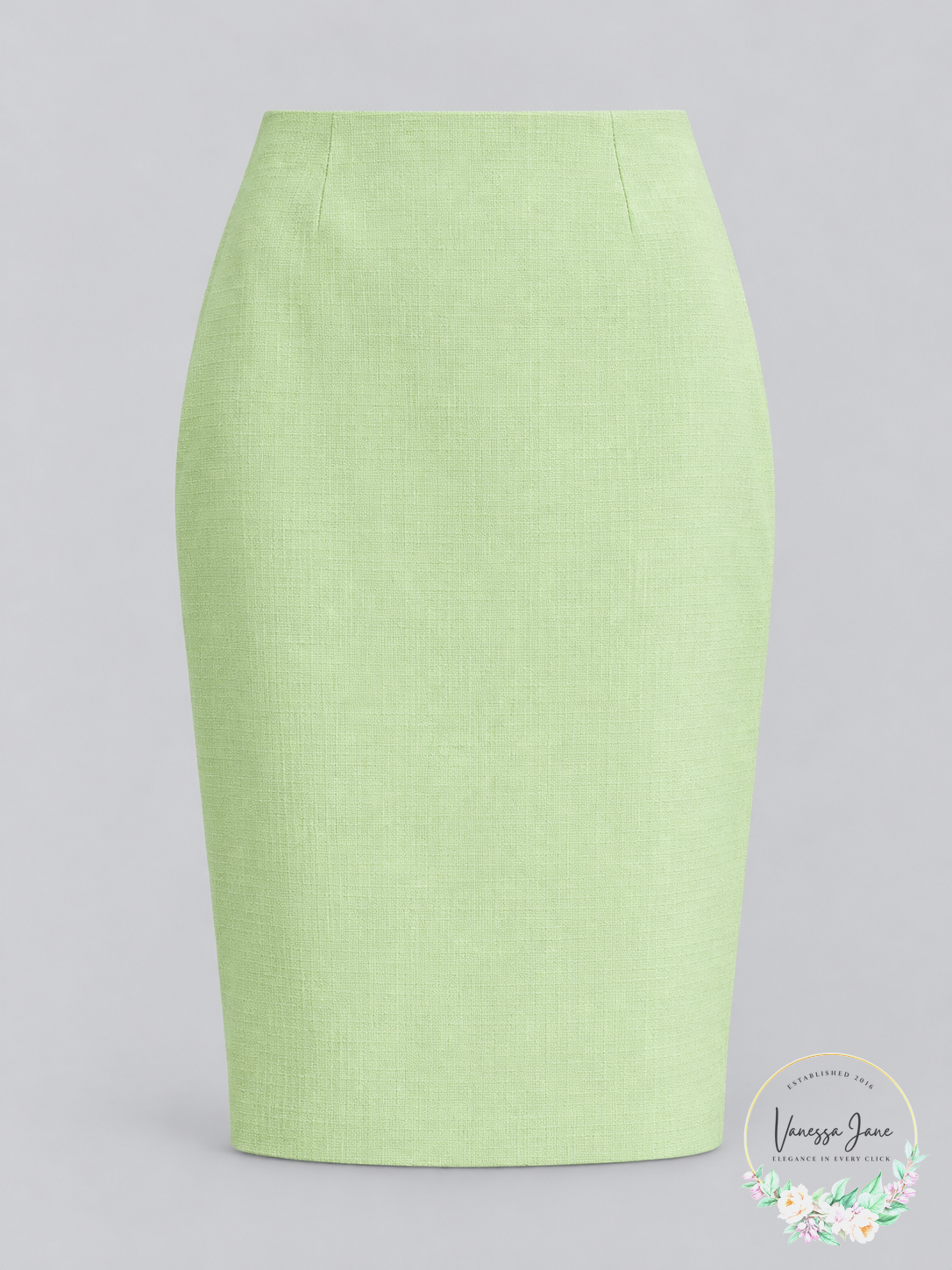 Kasper Celery Womens Textured Pencil Mini Skirt, Us 8