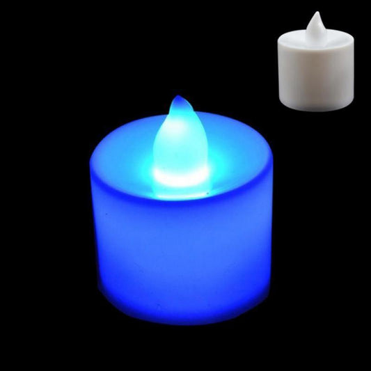 Candles With Battery Multicolor Candle Realistic And Bright Flickering Bulb Battery Operated Flameless LED Tea Light For Seasonal & Festival Celebration Lamp Decorative Aromatic Candles Reusable Night Lamp Wedding Birthday Party Decor Candle