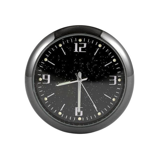 Car Clock Watch Indoor Automobiles Stick-In Luminous Quartz Analog Watch Universal Pocket Mini Stick-On Clock for Car Boat Bike Home Watch Decoration Accessories