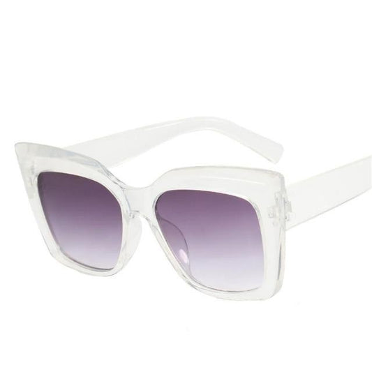 Cat Eye Design For Women Sunglasses Female Personality Big Size Frame Decent Sun Shade Glasses Trending over Size Sunglasses Thick Frame Square Sunglasses for Men Women Retro Sun Glasses UV400 Protection Fashion Trendy Style