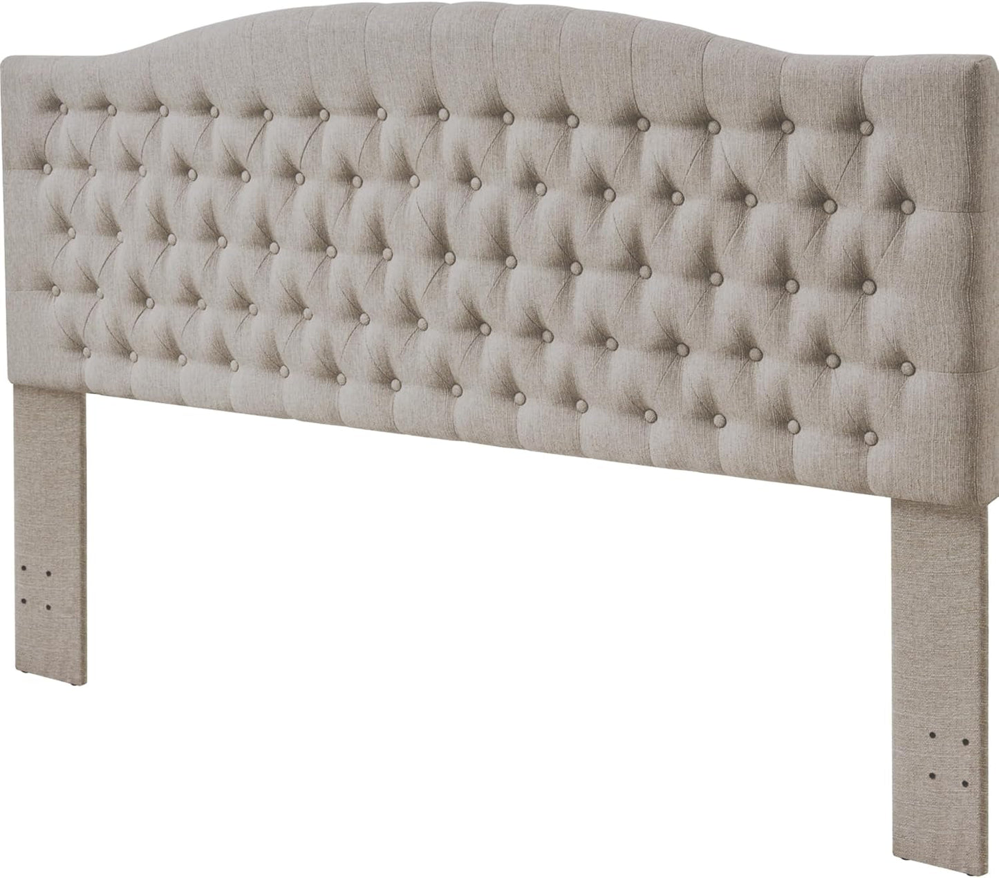 Luxury Linen Upholstered King Headboard with Easy Assembly