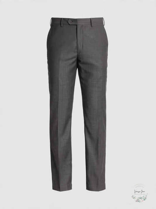 Calvin Klein Neat Charcoal Slim Fit Separate Pants, 35W