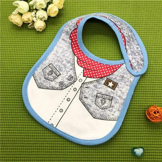 Collar Baby Festive Dress Cotton Cute Pattern Bibs for Newborn Boy Girl
