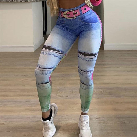 Cute Workout Leggings Women’s Elegant Printed Yoga Leggings Tummy Control Running Pants Telephone 3D Print Women Pants Push Up Running Sports Leggings Slim Pants Female Casual Trousers Modern Fitness Legging