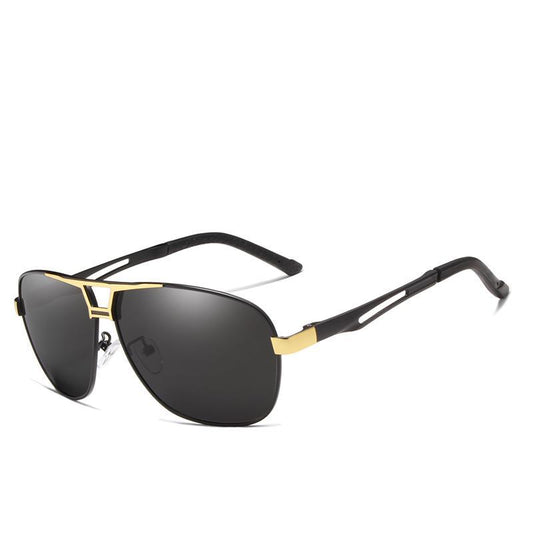Business Luxury Men Polarized Square Driving Sunglasses Lens Brand Designer Aluminum Classic Frame Elegant Sunglasses