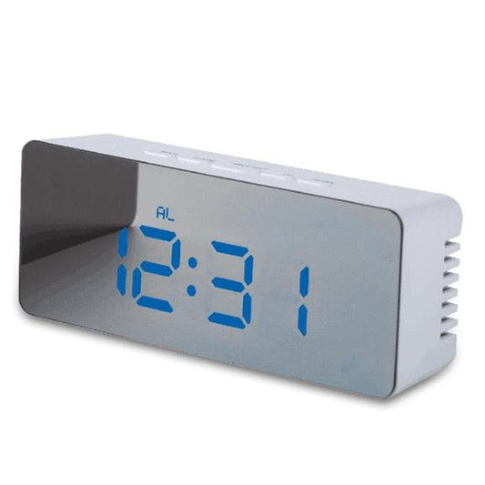 Digital Alarm Clock Alarm Clocks Adjustable Volume Alarm Clock for Bedroom Electronic 7 Inch Number Desktop Alarm Clocks For Kids Bedroom LED Screen for Kids Bedroom Temperature Snooze Function Desk Table Clock LED Clock Electronic Watch Table