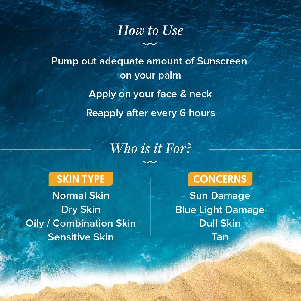 Aqualogica Glow + Dewy Sunscreen With Papaya & Vitamin C SPF 50+ PA++