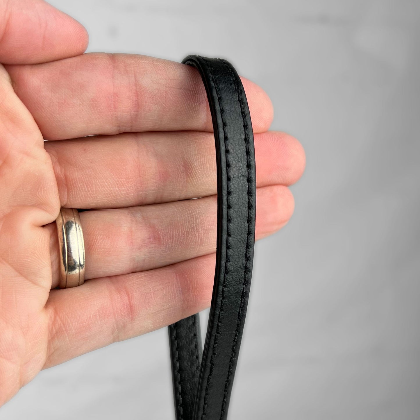 Petite Wrist Strap & Keychain Accessory - Real Leather (3/8 inch, 9mm Wide) - Customize Swiveling Clip & Leather Color