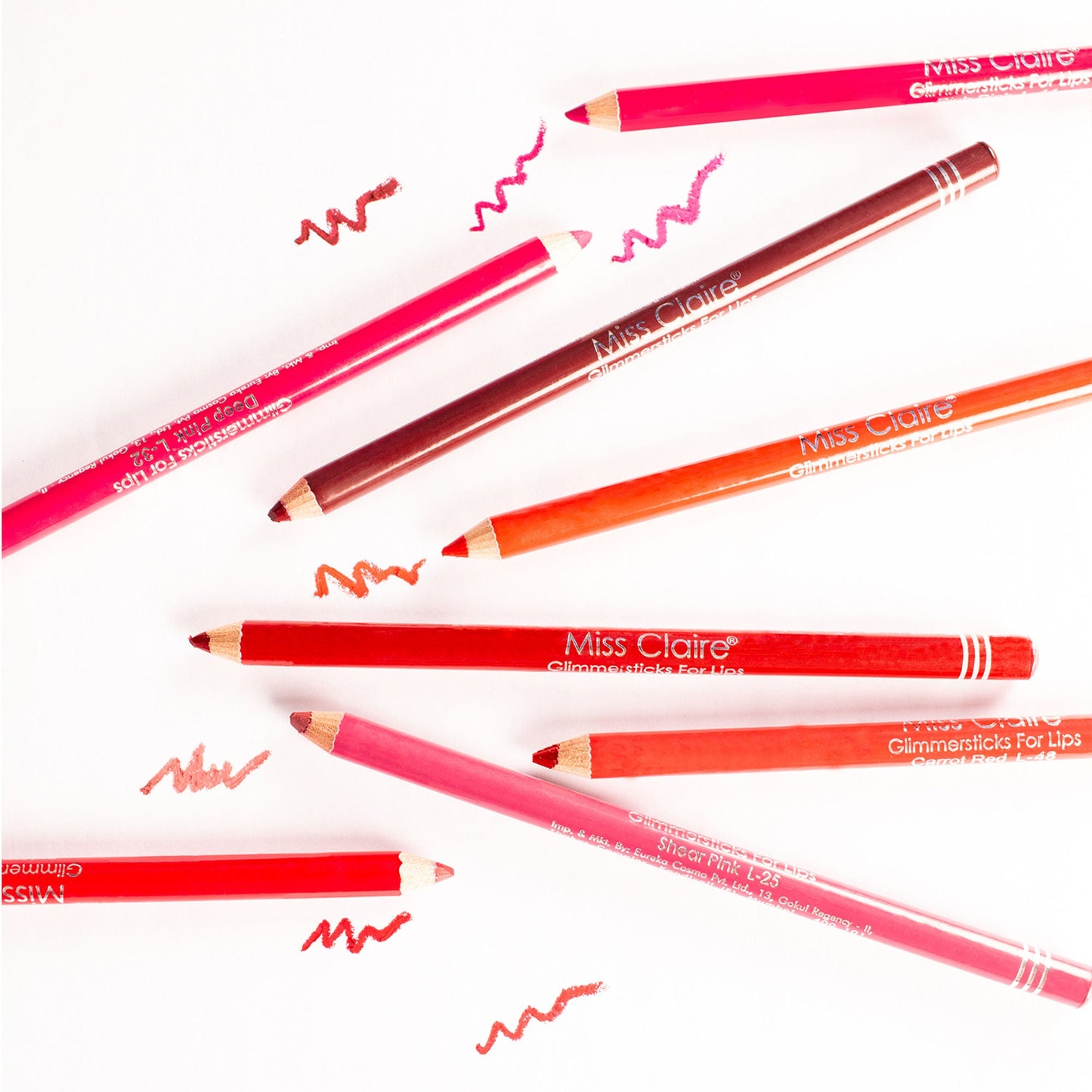 Miss Claire Glimmersticks For Lips - Lovely Pink L-29