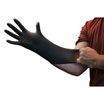 GlovePlus Black Nitrile Industrial Latex Free Disposable Gloves by Ammex