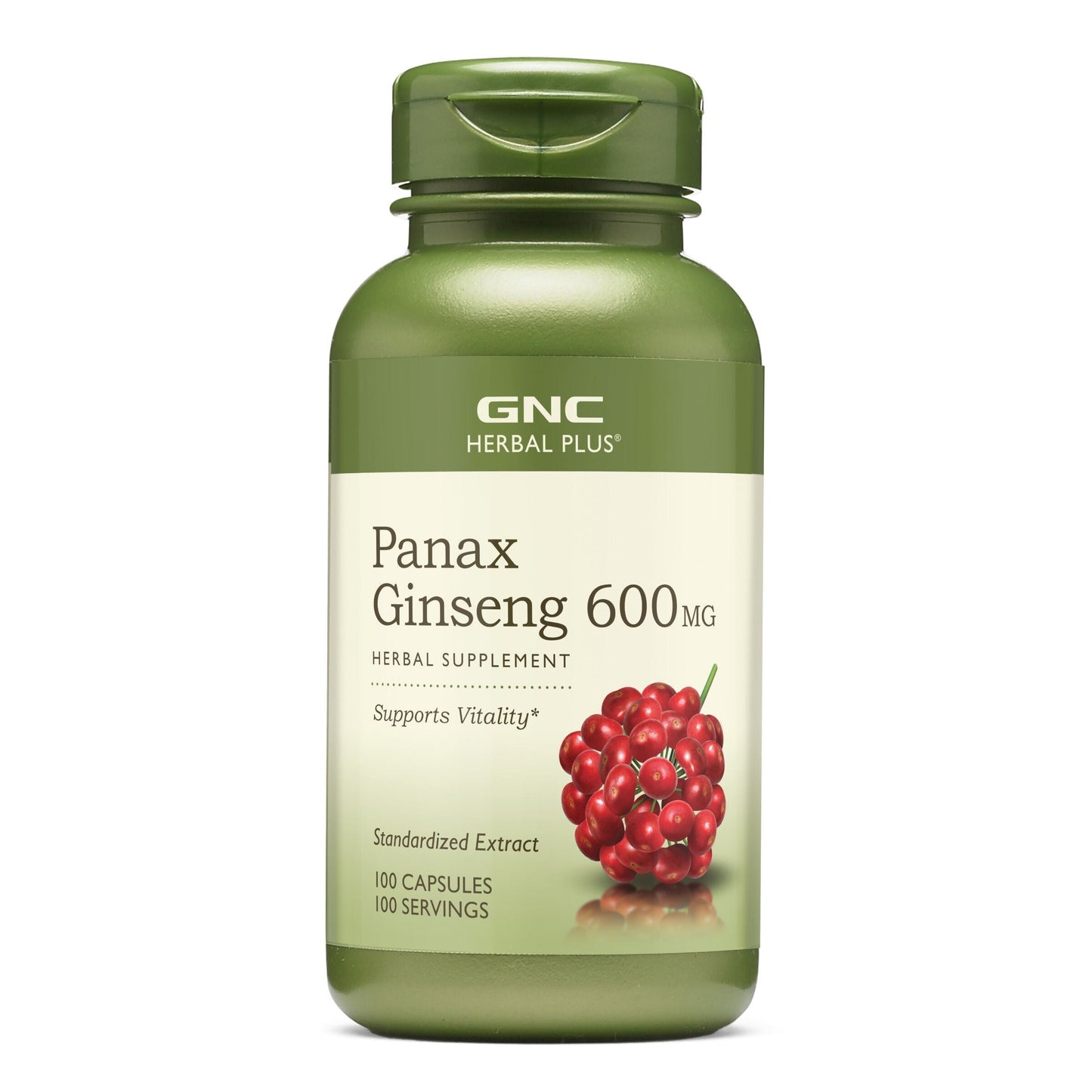 GNC Herbal Plus Panax Ginseng 600 mg – 100 Capsules
