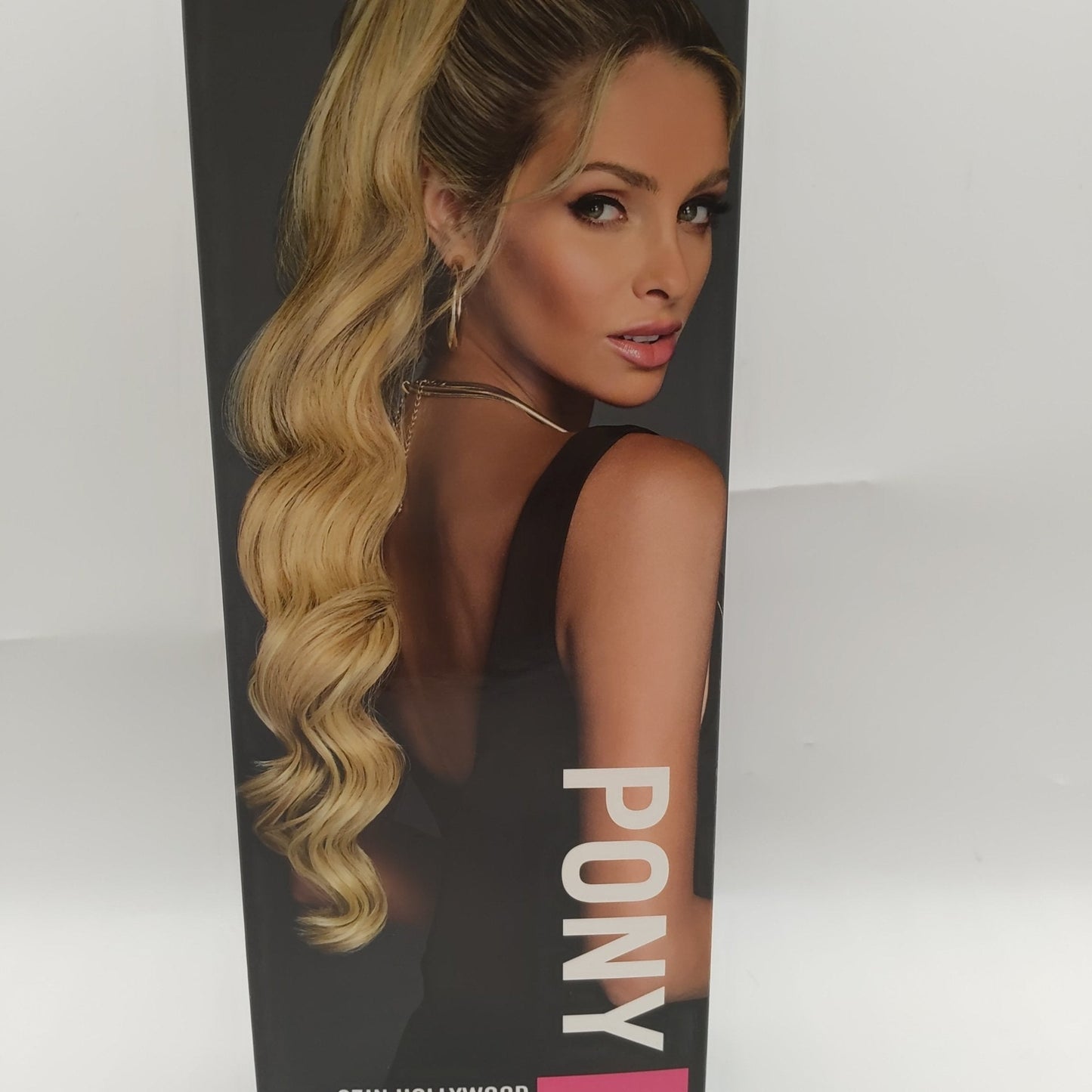 hair do 27 in Hollywood waves clinched pony color R29S